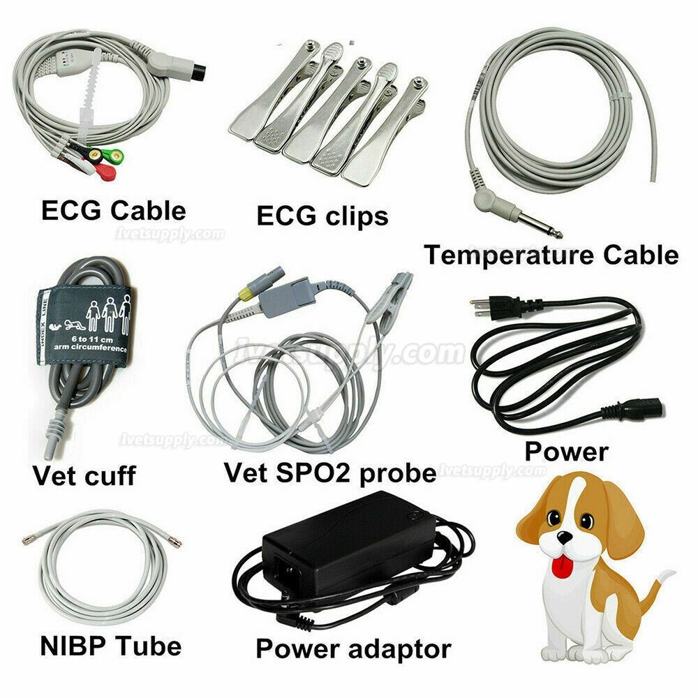 CONTEC CMS6000-VET Veterinary Patient Monitor ICU Vital Signs Monitor 6 Parameters